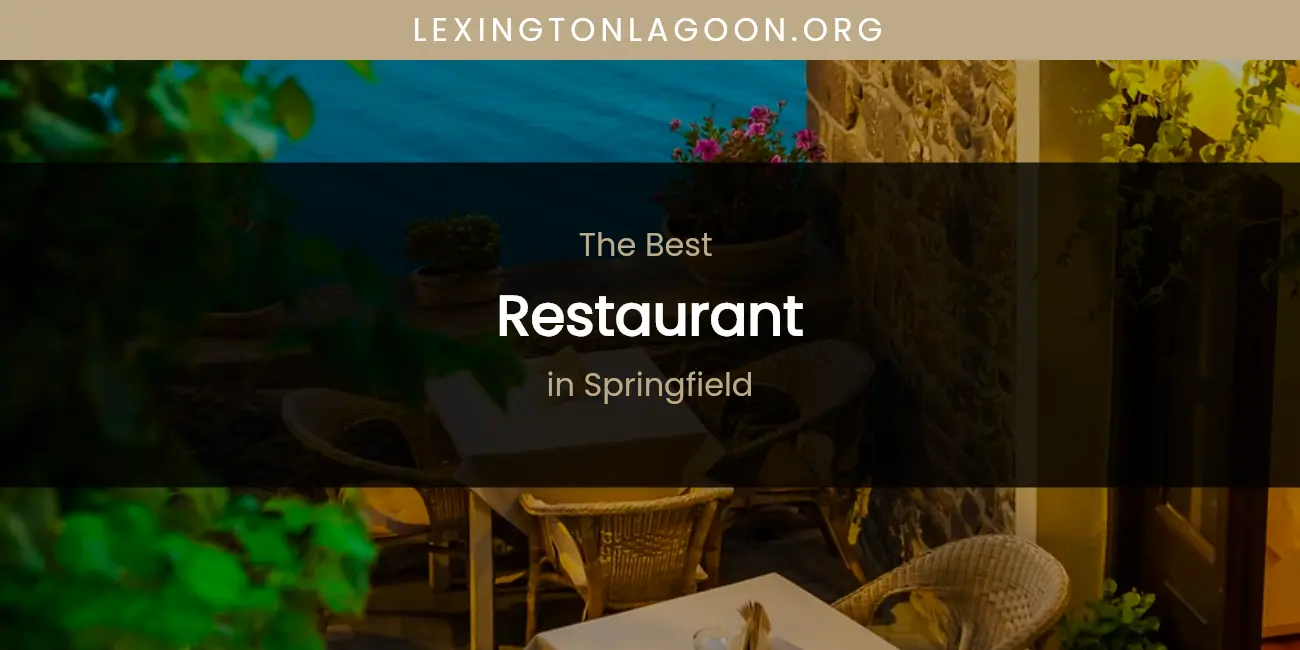 Springfield's Best Restaurant featured